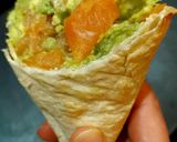 Une image de l'étape 5 de Cônes de wraps avocat, kiwi et truite fumé.