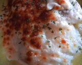 Foto del paso 7 de la receta Bacalao Confitado a Baja Temperatura Sobre Sopa de Pil Pil Gratinado con Bechamel y Mozzarella