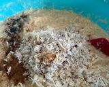 A picture of step 6 of Cassava rum cake 🍹.