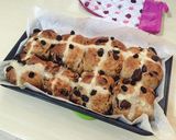 Foto langkah ke 7 dari resep Roti 'cross bun' Coklat Kismis.