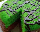 Foto langkah ke 7 dari resep Bolu kukus pandan coklat.