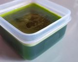 Foto langkah ke 4 dari resep PASTA PANDAN (ENDAPAN PANDAN).