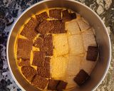 Foto del paso 8 de la receta: Torta con base de galletitas y crema de arándanos!!