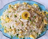 A picture of step 5 of Eggs Fried Rice.