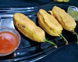 मिर्च की पकौड़ी (Mirch ki pakodi recipe in Hindi) रेसिपी चरण 5 फोटो