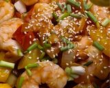 รูปขั้นตอนการทำที่ 5 ของ กุ้งผัดเปรี้ยวหวาน