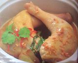 A picture of step 4 of Sesame oil spring onion chicken.