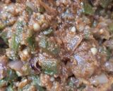 A picture of step 7 of Ridge gourd fry.