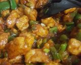 A picture of step 9 of Chicken manchurian.