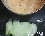 A picture of step 2 of Chayote or Chow Chow Fritters.