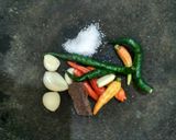 Foto langkah ke 2 dari resep Tumis kangkung terasi saos tiram.