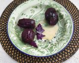 Foto langkah ke 1 dari resep Bolu Kukus Ubi Ungu Vla Keju.