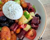 Une image de l'étape 4 de Salade de Gnocchis Crispy et Burratina.