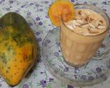 A picture of step 5 of Organic Papaya milk shake.