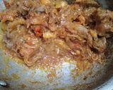 A picture of step 3 of Mutton kadahi.