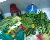 A picture of step 1 of Healthy detox juice#4weekchallenge #idd challenge.