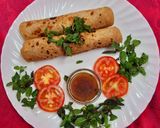 पनीर आलू पराठा रोल (paneer aloo paratha roll recipe in Hindi) रेसिपी चरण 7 फोटो