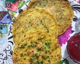 A picture of step 6 of 20 Min Breakfast Vegetable Omelette (Eggless).