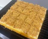 Cara Membuat Cake potong topping abon  savoury cake 8