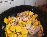 ฟักทองผัดไข่ใส่หมูสามชั้น ~ 🐖 วิธีทำสูตร 3 รูป