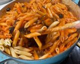 Foto del paso 7 de la receta: Salsa de berenjenas, aceitunas y albahaca para pasta