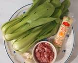 "ผักกวางตุ้งราดเต้าหู้หมูสับน้ำมันหอย"🥬🐷🥣 วิธีทำสูตร 1 รูป