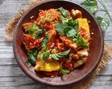 Foto langkah ke 4 dari resep Tahu Tempe Penyet Sambal Kemangi.