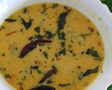 A picture of step 7 of Kathiyawadi kadhi.