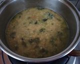 A picture of step 5 of Lentil spinach soup.