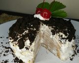 Foto langkah ke 8 dari resep Oreo Mille Crepes.