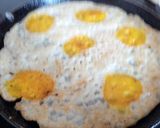 A picture of step 1 of Polka dotes crepes.