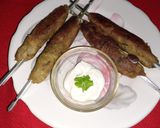 A picture of step 9 of Raw banana seekh kabab.