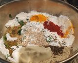 A picture of step 1 of Multi flour Methi Masala Thepla Wrap😋.