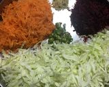 A picture of step 1 of Vegetable Manchurian.