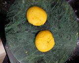 A picture of step 3 of Bafla Baati and Daal with Spinach.