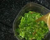 A picture of step 2 of Sarso ka Saag.