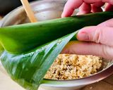 Foto langkah ke 6 dari resep Lapek Sagan / Selimpok /Lepat Pisang.