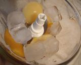 Foto del paso 1 de la receta: Batido de durazno y pera