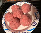 A picture of step 3 of Meatloaf Balls w/roasted carrots & potatoes.
