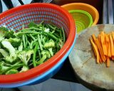 Hình bước làm 3 của món Rau Đà Lạt xào tỏi