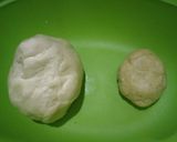 Foto langkah ke 3 dari resep Bakpia isi ubi ungu masak teflon.