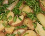 A picture of step 2 of Aloo beans ki sabji.
