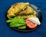 A picture of step 8 of Spanish omelette.