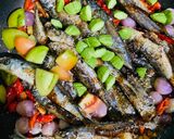 Foto langkah ke 6 dari resep Oseng Pindang Bawang Pete.