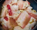 Hình bước làm 1 của món Cải xanh xào thịt