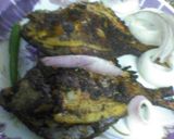 A picture of step 3 of Tandoori pomfret.