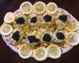 A picture of step 4 of California Farm Trout Tartare Caviar.