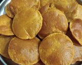 A picture of step 5 of Tikhat poori for Aashadh month.