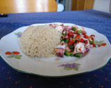 Foto del paso 9 de la receta: Pulpo vinagreta con langostinos y quinoa sin gluten