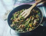 A picture of step 4 of Oats Upma.